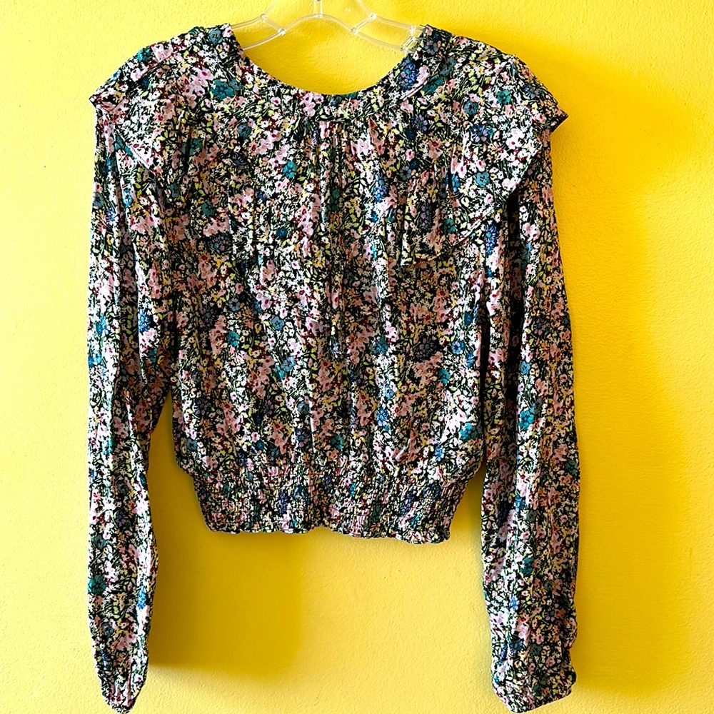 Floral long sleeved top